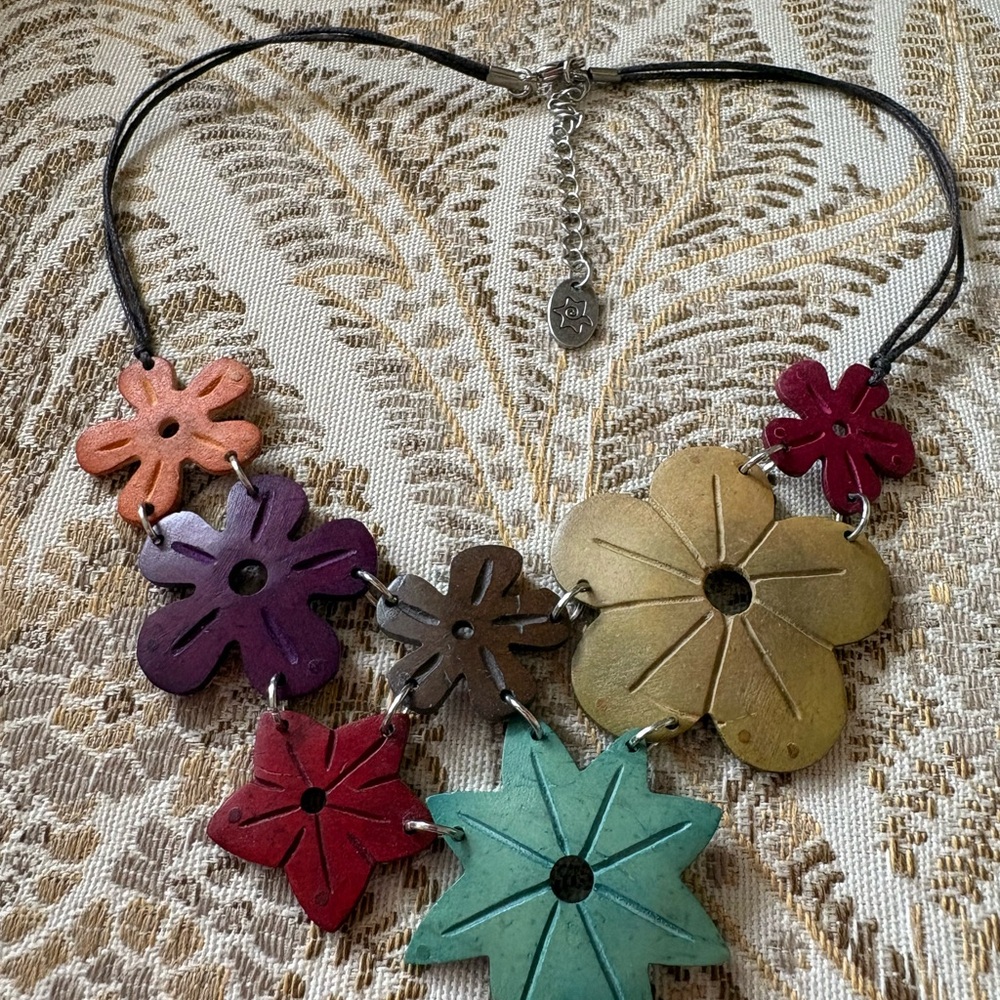 Multicolor Floral Statement Necklace